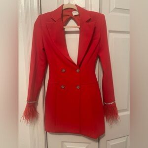 Red Blazer Dress